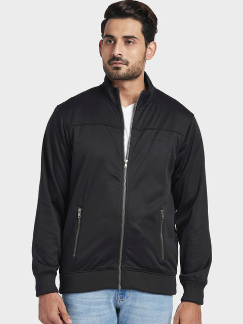 

ColorPlus Men Black Solid Sweatshirt