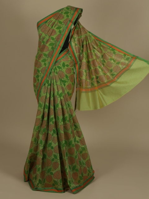 

Pothys Green Printed Saree