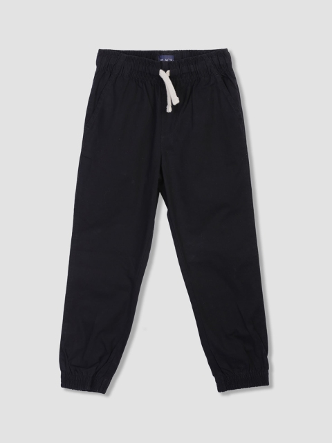 

The Childrens Place Boys Black Regular Fit Solid Joggers