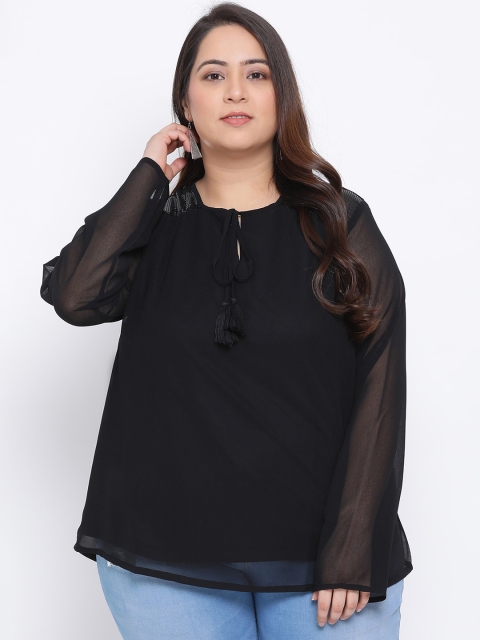 

Oxolloxo Women Black Solid Top