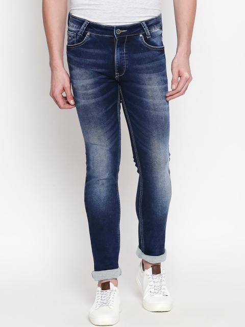 

Mufti Men Blue Regular Fit Mid-Rise Clean Look Stretchable Jeans