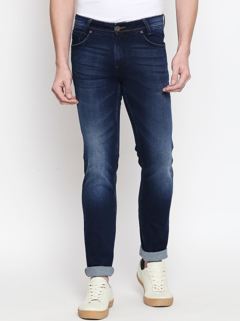

Mufti Men Blue Regular Fit Mid-Rise Clean Look Stretchable Jeans