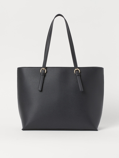 

H&M Women Black Solid Large shopper