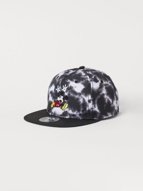 

H&M Boys Black Printed Embroidered-Motif Twill Cap