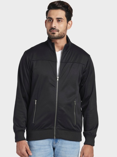 

ColorPlus Men Black Solid Sweatshirt
