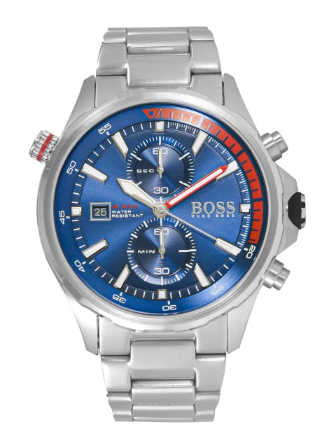 

Hugo Boss Men Blue Globetrotter Analogue Watch 1513823
