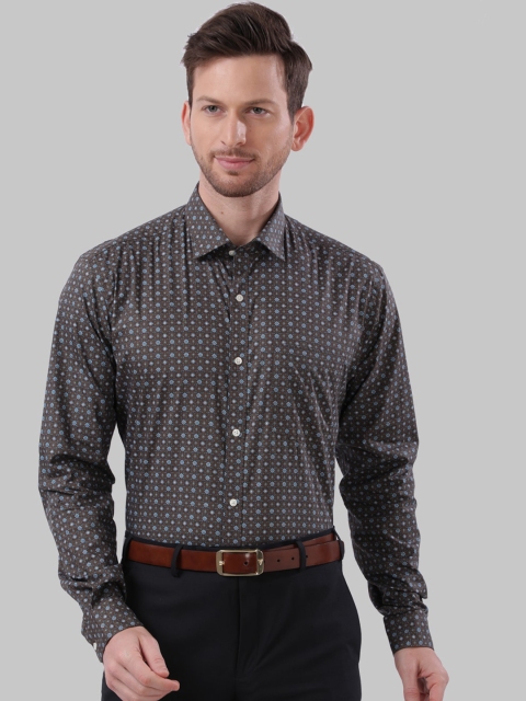Next Look Men Brown Slim Fit Printed Casual Shirt