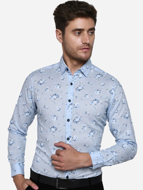 

JADE BLUE Men Blue Slim Fit Printed Casual Shirt