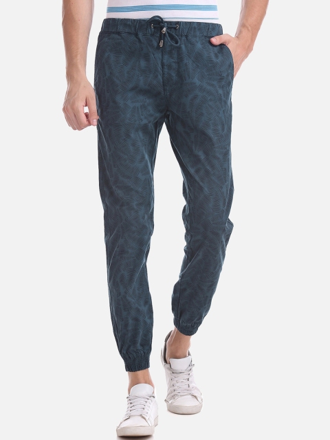 

Cherokee Men Navy Blue Regular Fit Printed Joggers