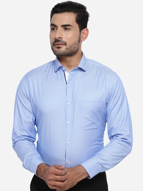 

Greenfibre Men Blue & White Slim Fit Printed Casual Shirt