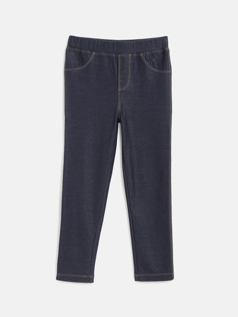 

Nauti Nati Girls Navy Blue Solid Relaxed Fit Jeggings