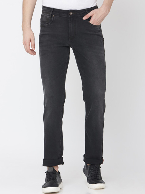 

Mufti Men Black Skinny Fit Mid-Rise Clean Look Stretchable Jeans