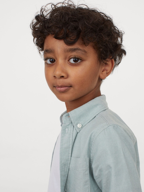 

H&M Boys Sea Green Oxford shirt