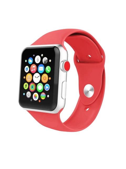 

TREEMODA Unisex Peach-Coloured 2-Piece Silicone iWatch Strap
