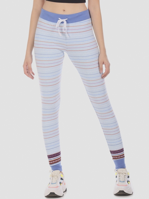 

GAP Women Blue Printed Soft Cotton Stretch Joggers