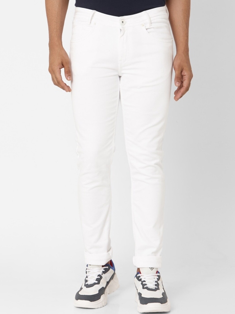 

Mufti Men White Skinny Fit Mid-Rise Clean Look Stretchable Jeans