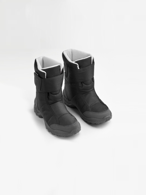 

Quechua By Decathlon Women Black Synthetic High-Top Waterproof Warm Snow Shoes