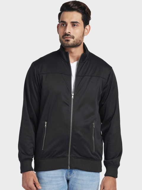 

ColorPlus Men Black Solid Sweatshirt