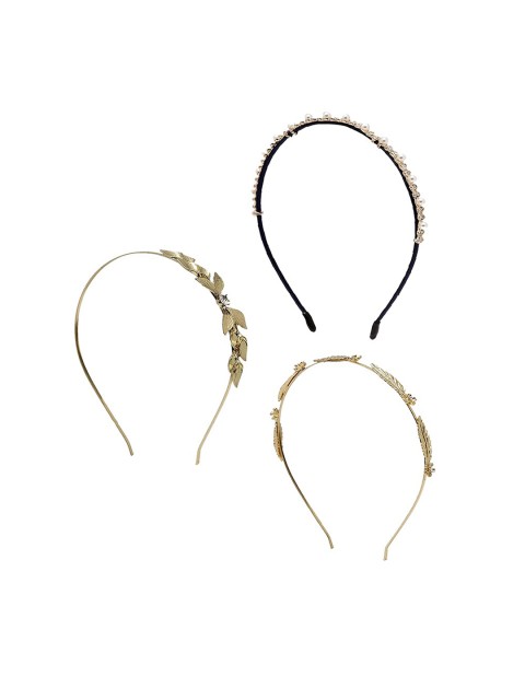 

Stoln Girls Set Of 4 Multicoloured Embellished Hairband, Multi