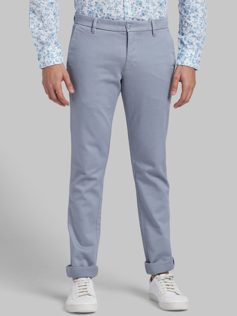 

Parx Men Blue Skinny Fit Solid Regular Trousers