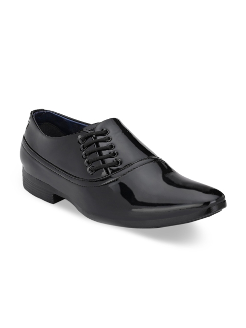 

Ferraiolo Men Black Solid Formal Slip-On Shoes