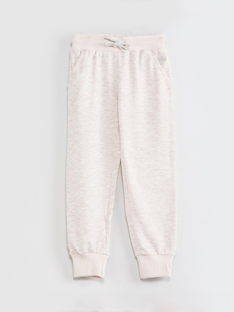 

Max Girls Beige Textured Grindle Effect Joggers