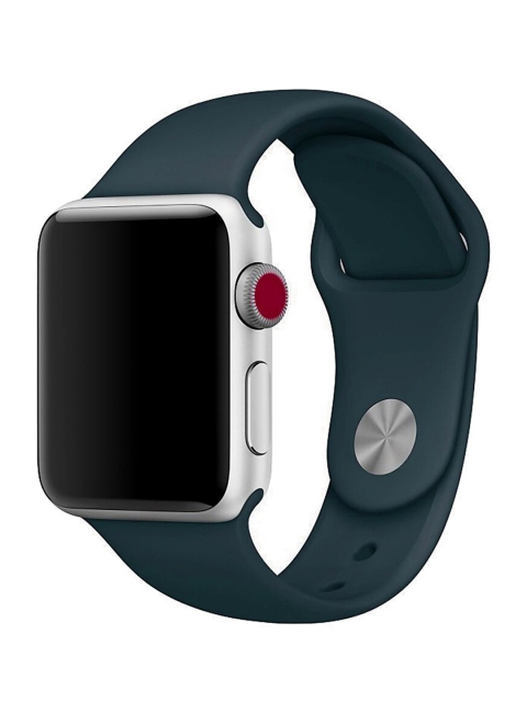 

TREEMODA Unisex Teal Blue Apple Watch Silicone Strap