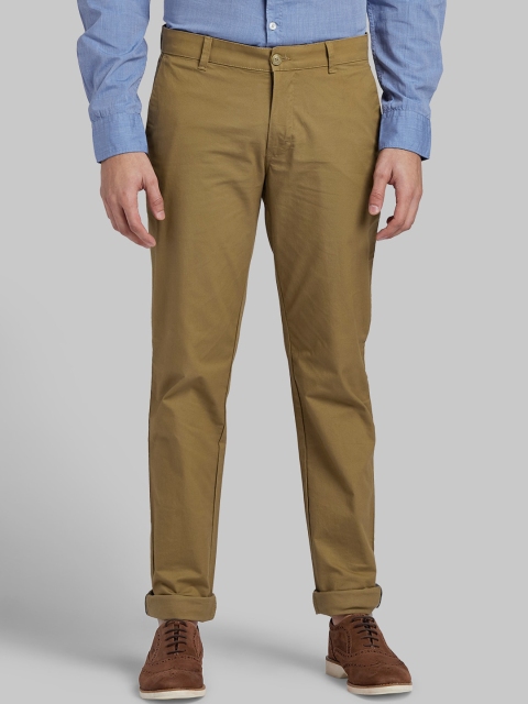 

Parx Men Khaki Skinny Fit Solid Regular Trousers