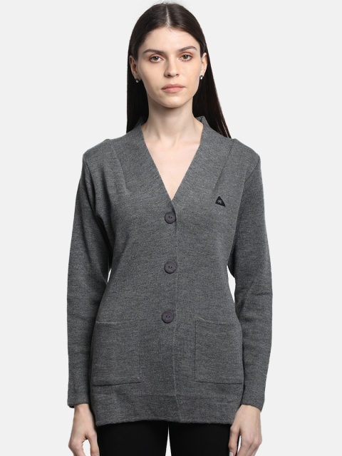 

Monte Carlo Women Grey Solid Cardigan