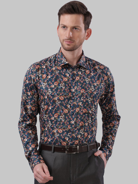 

Next Look Men Blue Slim Fit Printed Casual Shirt