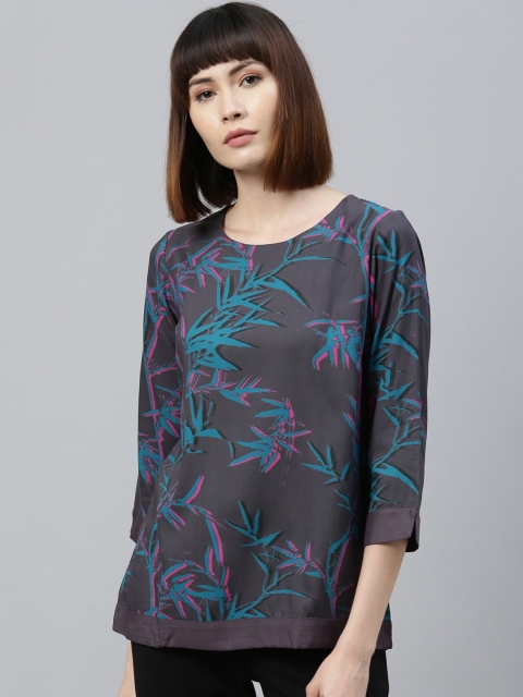 

Park Avenue Woman Blue Printed Top