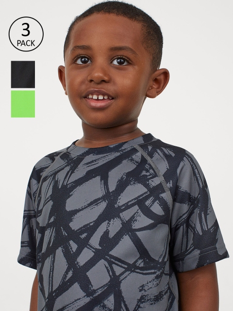 

H&M Boys 3-Pack Sports Tops, Green