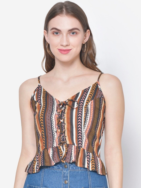 

Martini Women Brown Printed Top