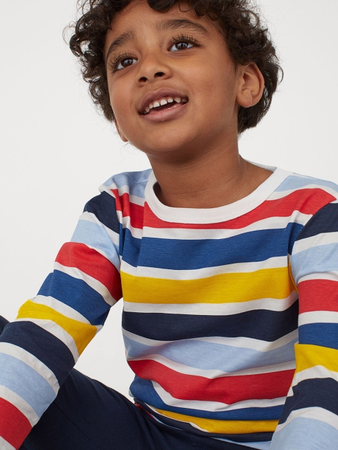 

H&M Boys 5-Pack Jersey Tops, White