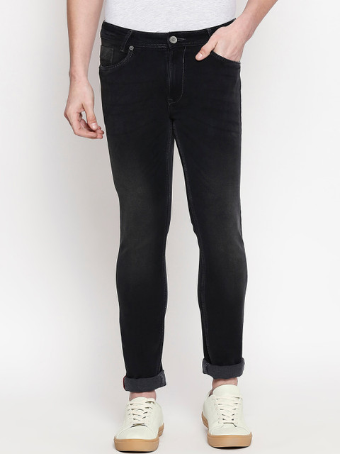 

Mufti Men Black Regular Fit Mid-Rise Clean Look Jeans