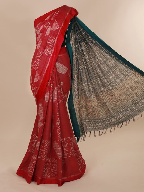 Pothys Maroon Woven Design Saree