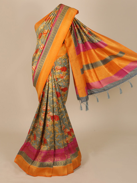 

Pothys Grey Printed Saree