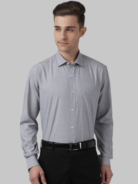 

Park Avenue Men Grey Regular Fit Solid Formal Shirt