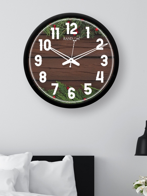 

RANDOM Black & Brown Printed 30.48 cm Analogue Wall Clock