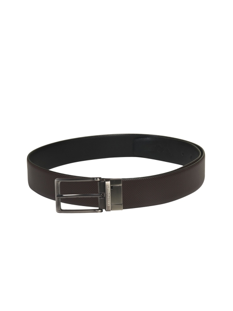 

CHRISTOPOLO Men Black & Brown Solid Reversible Genuine Leather Belt