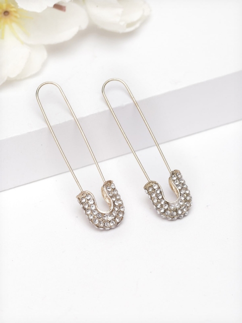 

AVANT-GARDE PARIS Gold-Toned Contemporary Drop Earrings