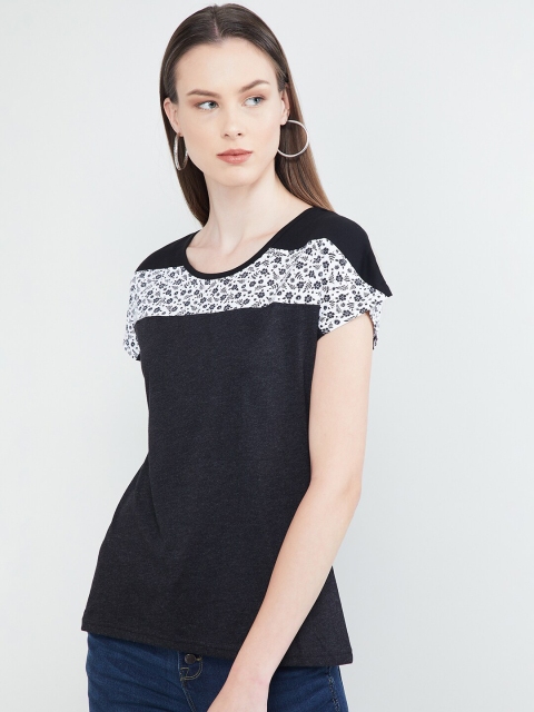 

max Women Charcoal Grey Solid Top