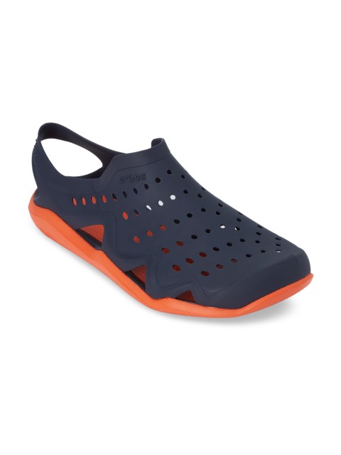

Crocs Men Navy Blue Perforated Clogs