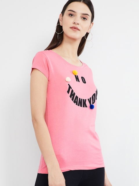 max Women Pink Printed Top