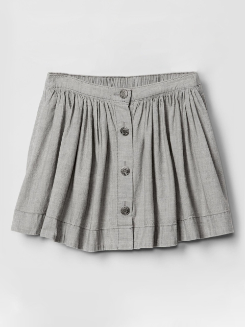 

GAP Girls Grey 1969 Chambray Circle Skirt