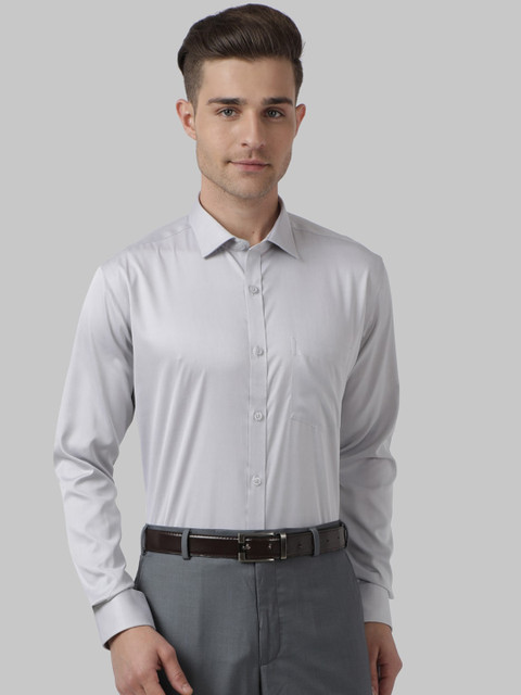 

Park Avenue Men Grey Slim Fit Solid Formal Shirt