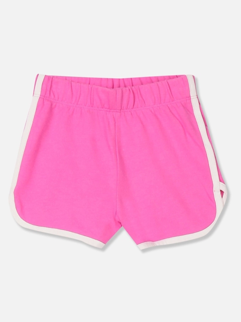 

The Childrens Place Girls Pink Solid Regular Fit Regular Shorts