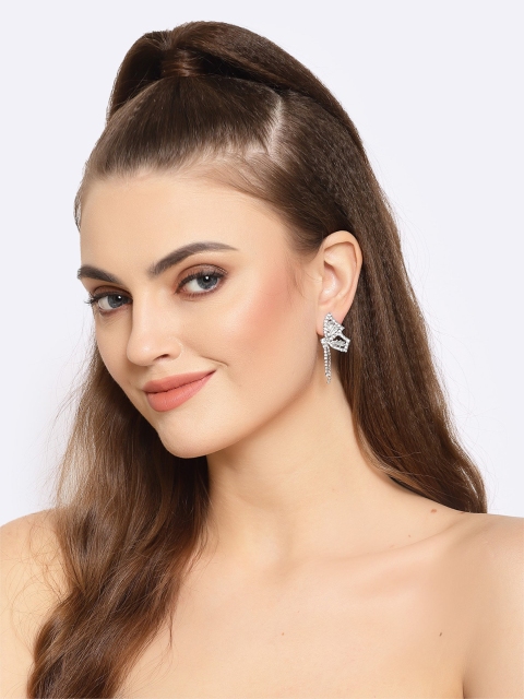 

AVANT-GARDE PARIS Silver-Toned & Off-White Quirky Studs