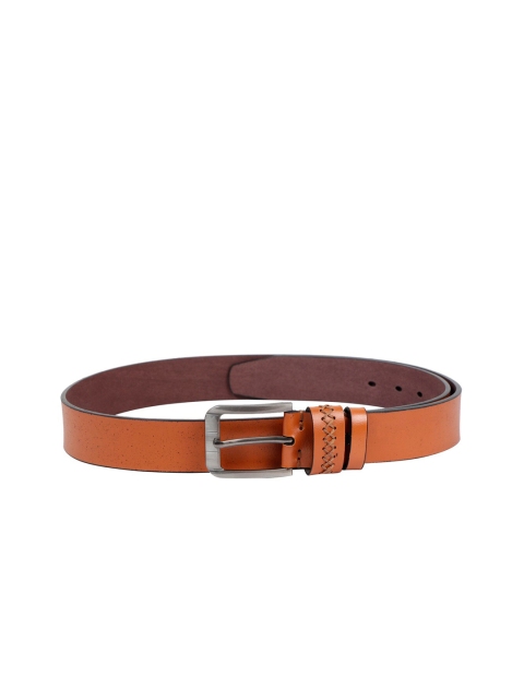 

ZEVORA Men Tan Brown Solid Belt