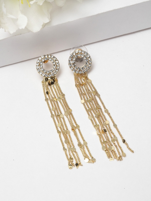 

AVANT-GARDE PARIS Gold-Plated Contemporary Drop Earrings